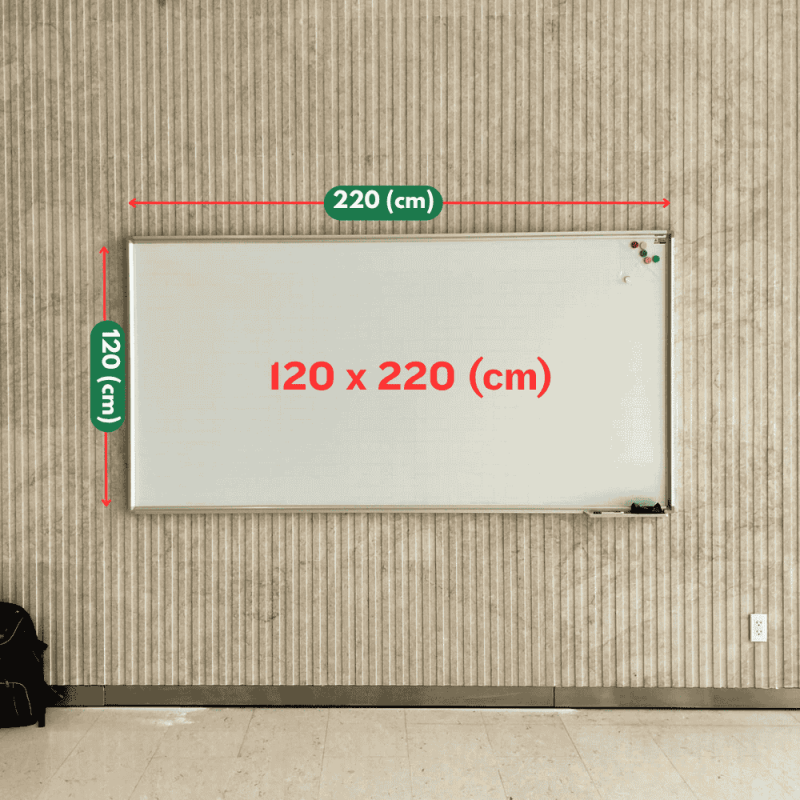 kích thước bảng trắng 120x240cm