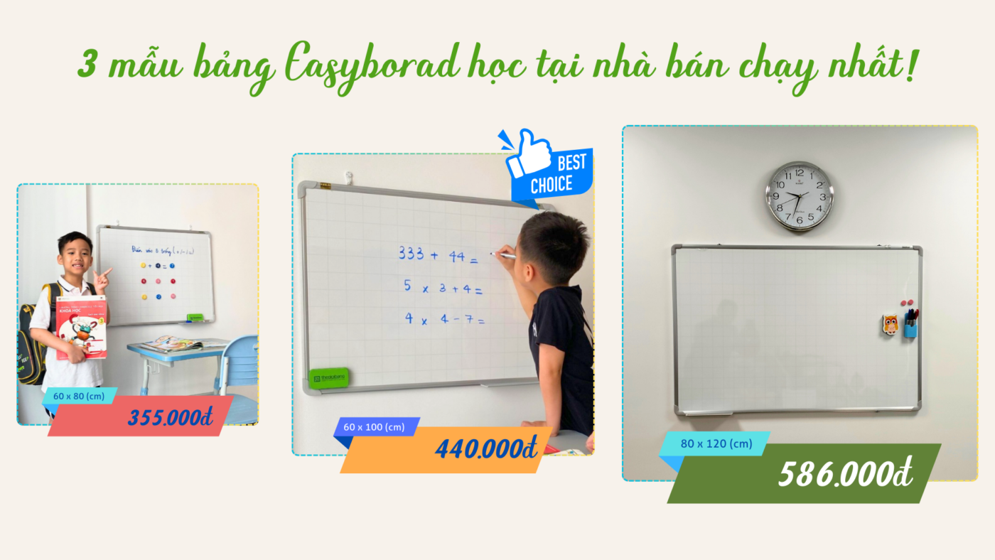 Bảng dạy học giá rẻ tại nhà cho trẻ em