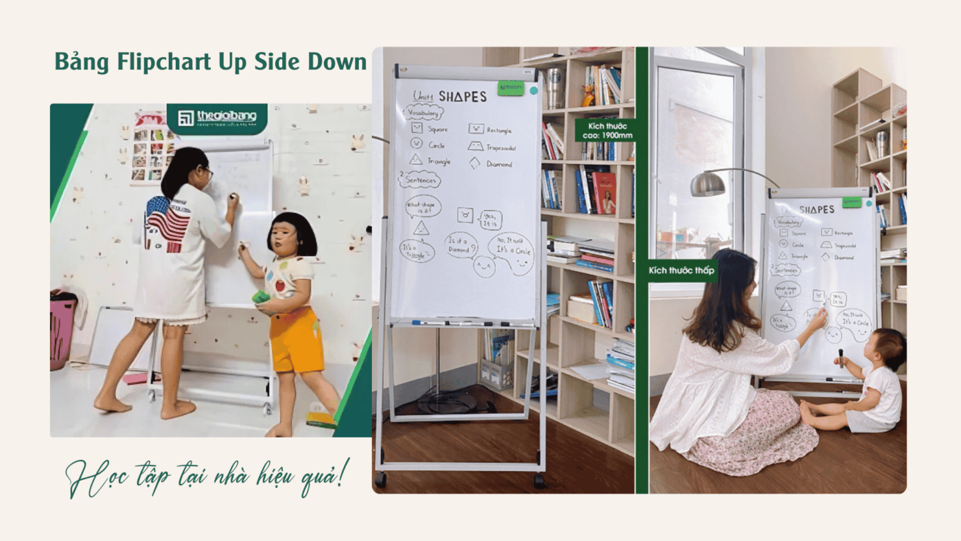 Bang Flipchart Up side down hoc tap tai nha hieu qua