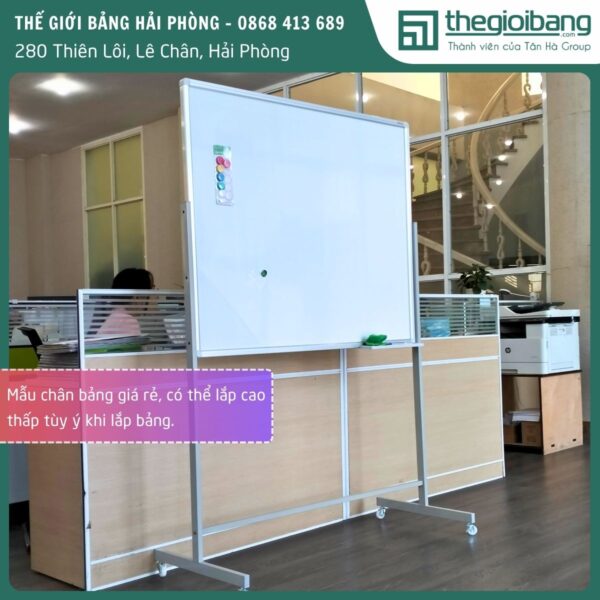 Bảng trắng có chân giá rẻ 100 x 120 (cm)