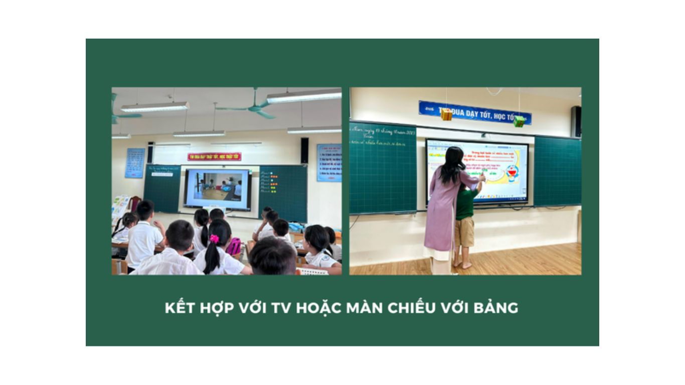 Kết nối với Tivi hoặc màn hình tương tác