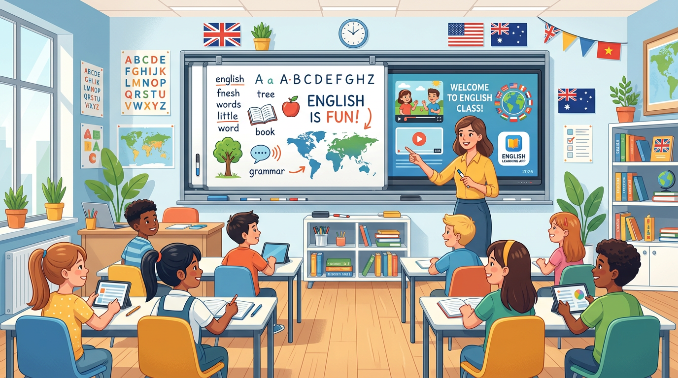 thumbnail bang viet cho trung tam tieng anh giai phap toi uu