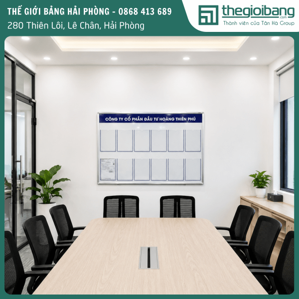 Bảng dán hộp mica đựng tài liệu