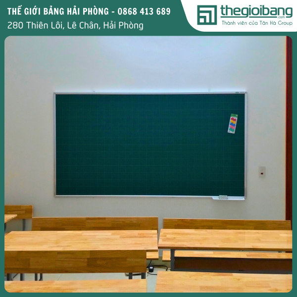 Bang tu xanh ke o ly treo tuong 120 x 220